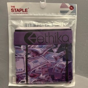 Ethika Purple Money Graphic Boxer Briefs Mens Size XL.